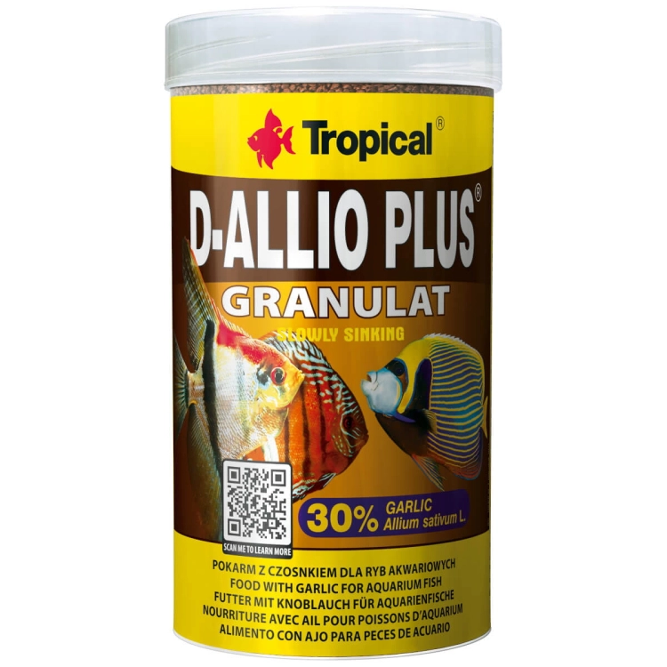 Tropical D-Allio Plus Granulat 250ml - 150g Pokarm dla paletek