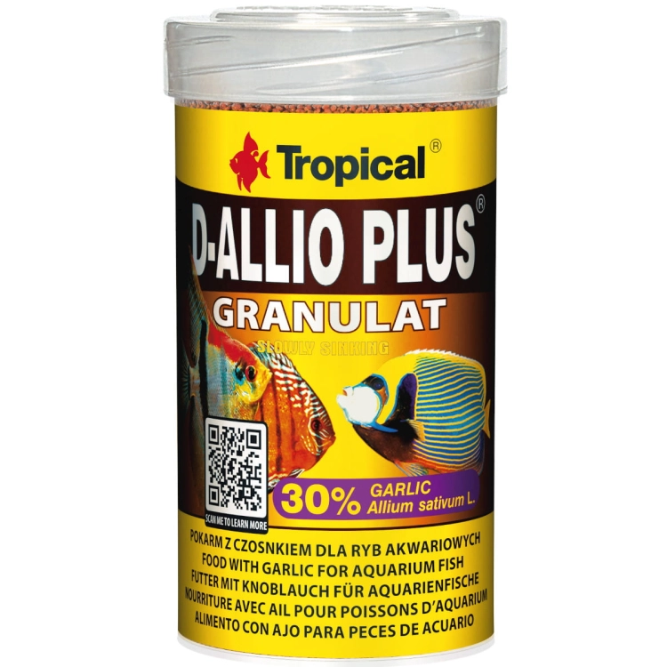 Tropical D-Allio Plus Granulat 100ml - 60g Pokarm dla paletek