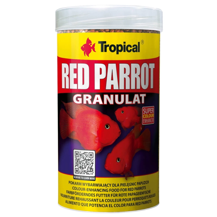 Tropical Red Parrot Granulat 250ml Pokarm dla pielęgnic