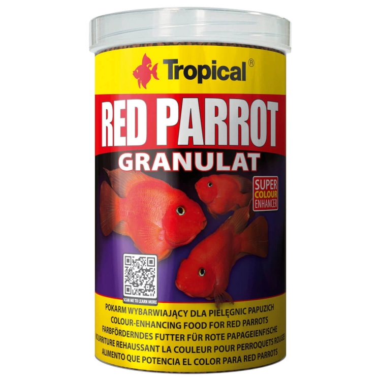 Tropical Red Parrot Granulat 1000ml Pokarm dla pielęgnic