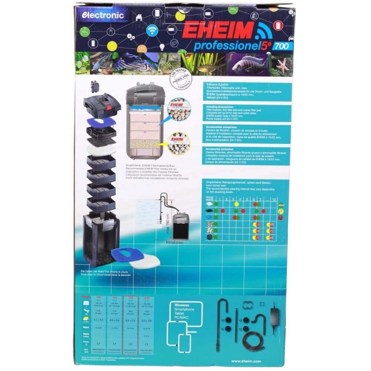 Eheim Professionel 5e 2078 WiFi  Filtr zewnętrzny do akwarium 700L + gratisy