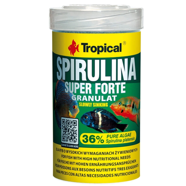 Tropical Super Spirulina Forte Granulat 100ml Pokarm dla ryb