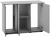 Juwel SBX Rio 180 Szafka pod akwarium szara 100x40cm