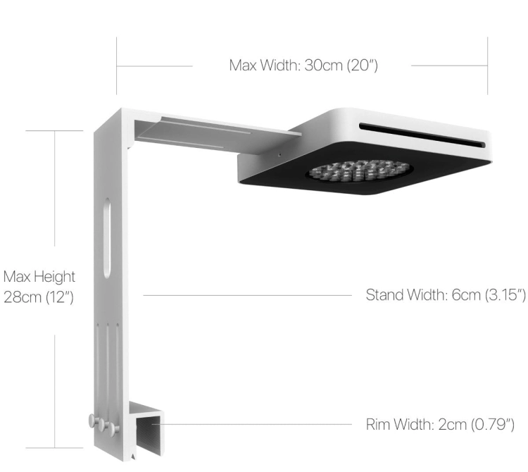 MicMol G4 Aqua Pro 120W Oświetlenie LED WiFi do akwarium morskiego