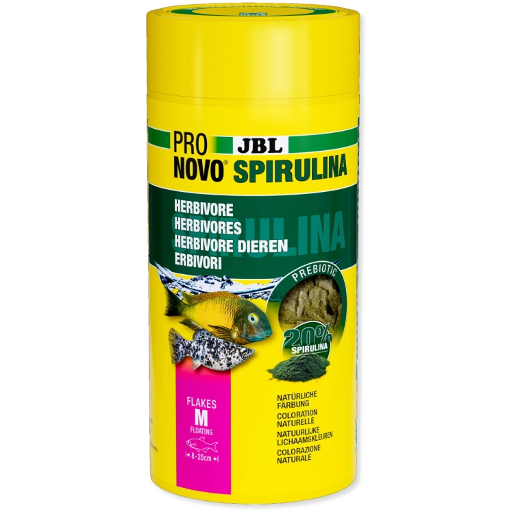 JBL Pronovo Spirulina Flakes M 1000ml - 160g Pokarm dla ryb refill