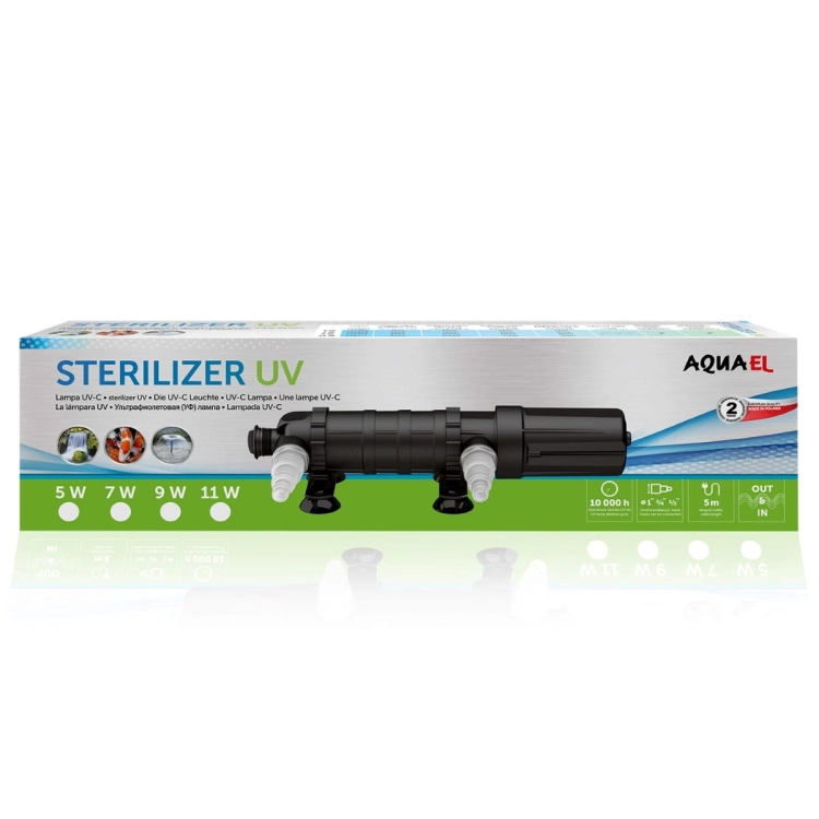Aquael Sterylizer UV PS 2.0 7W - Lampa UVC do oczka wodnego
