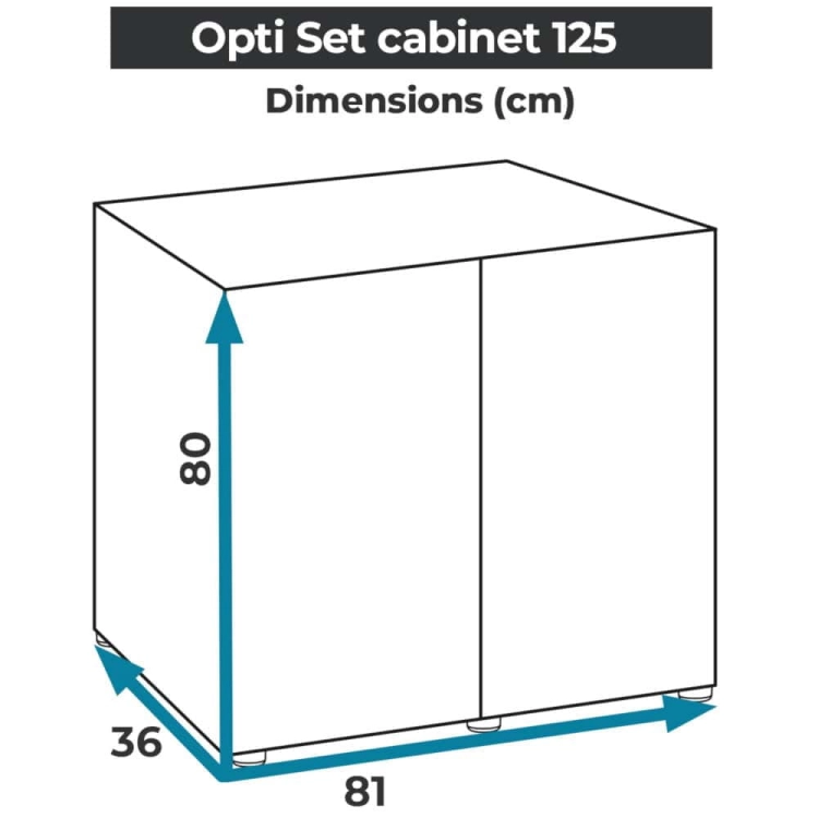 Aquael Opti Set 125 Szafka pod akwarium czarna