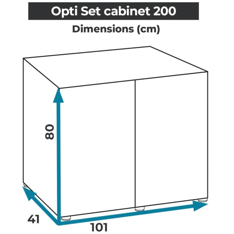 Aquael Opti Set 200 Szafka pod akwarium czarna