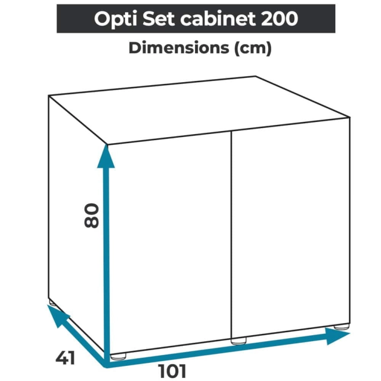 Aquael Opti Set 200 Szafka pod akwarium biała