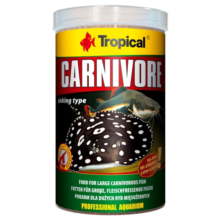 Tropical Carnivore 1000ml - 600g Pokarm dla ryb mięsożernych