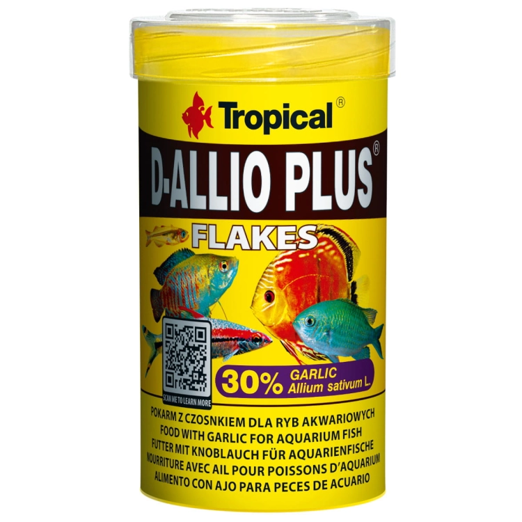 Tropical D-Allio Plus 100ml - 20g Pokarm dla paletek płatki