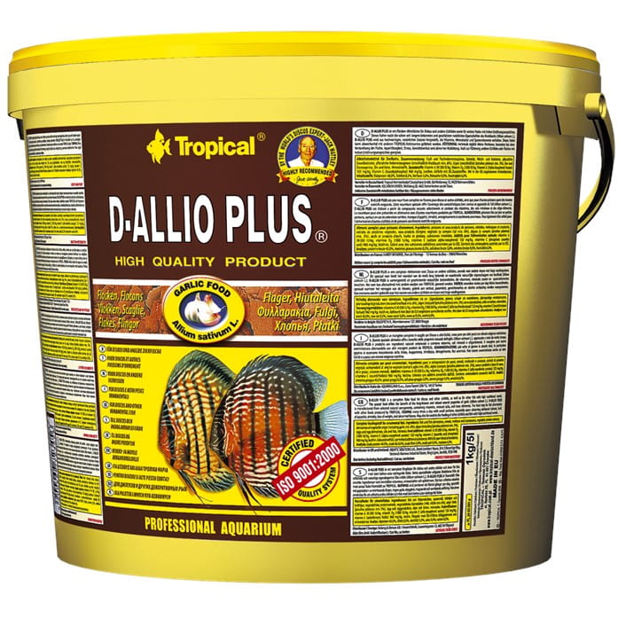 Tropical D-Allio Plus  5L - 1kg Pokarm dla paletek płatki