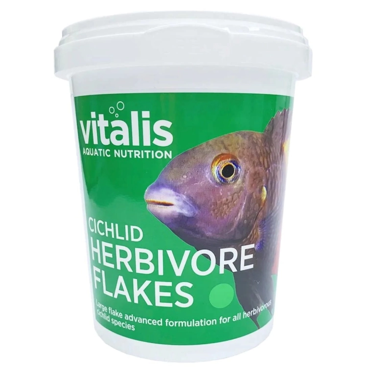 Vitalis Cichlid Herbivore Flakes 40g Pokarm dla ryb płatki