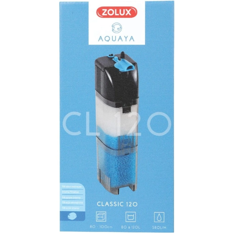 Zolux Aquaya Classic 120 Filtr wewnętrzny do akwarium 580L/H 6W