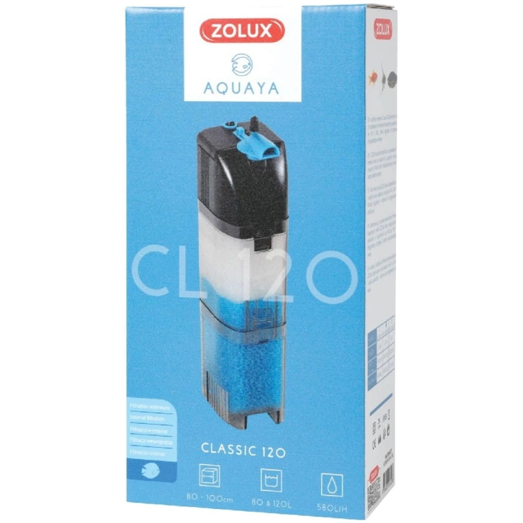 Zolux Aquaya Classic 120 Filtr wewnętrzny do akwarium 580L/H 6W