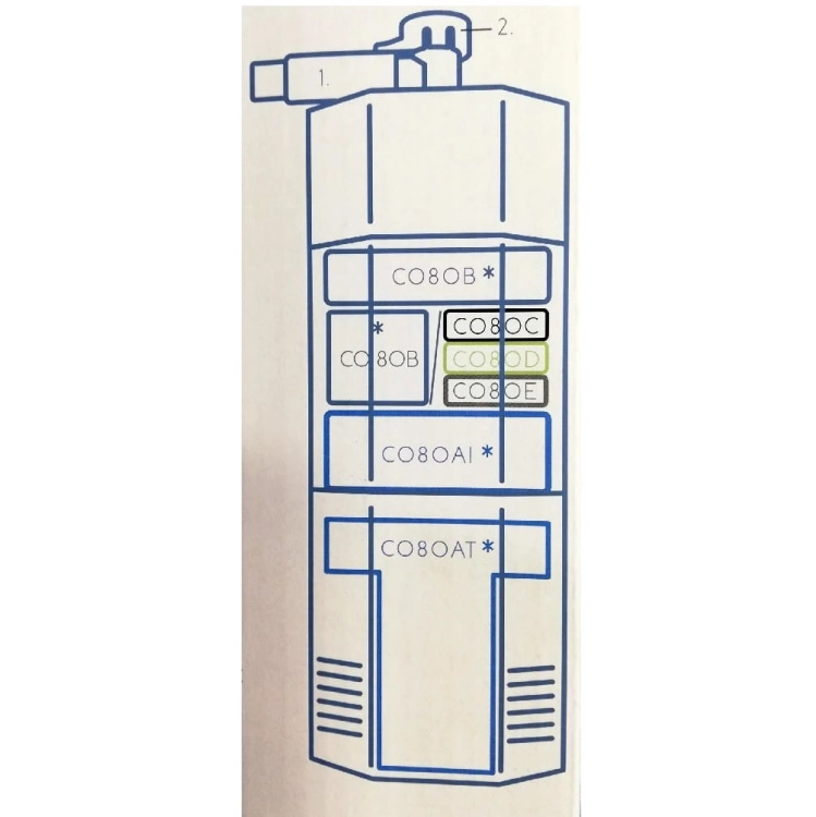 Zolux Aquaya Corner 120 Filtr narozny wewnętrzny do akwarium 450L/H 6W