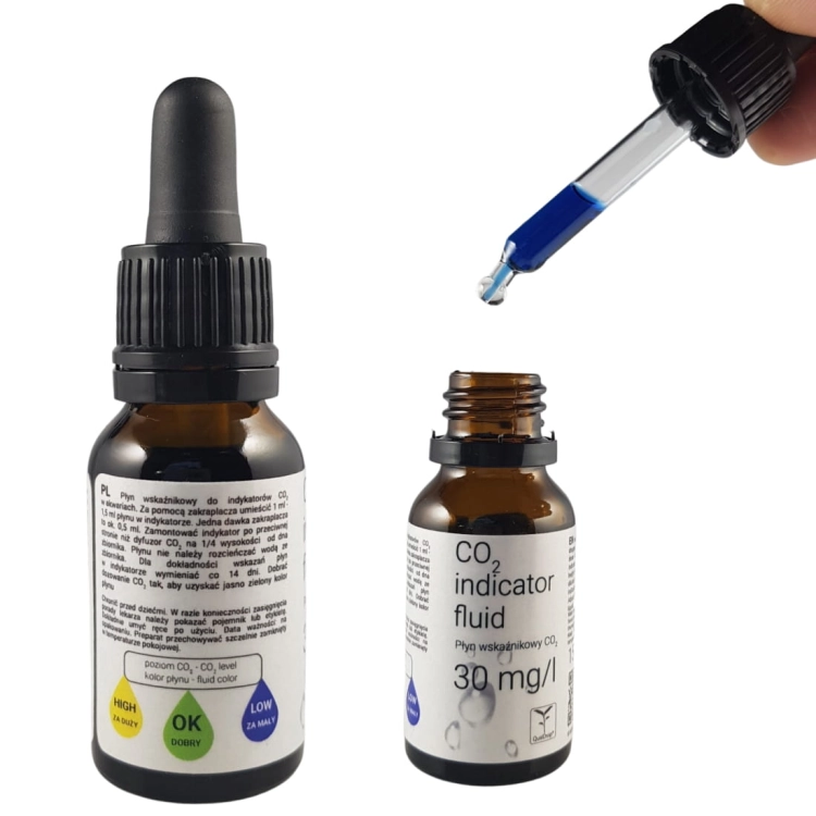 Zestaw CO2 Indicator Set - Indykator CO2 Spherical + płyn do indykatora 15ml