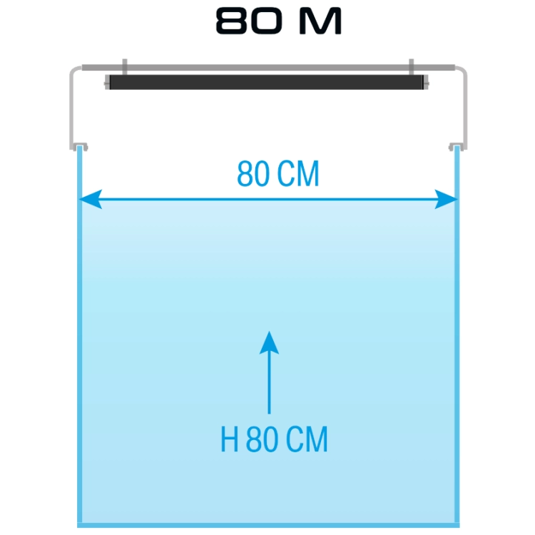 Skylight Stojak do lampy Hyperspot FM / RM do akwarium 80cm