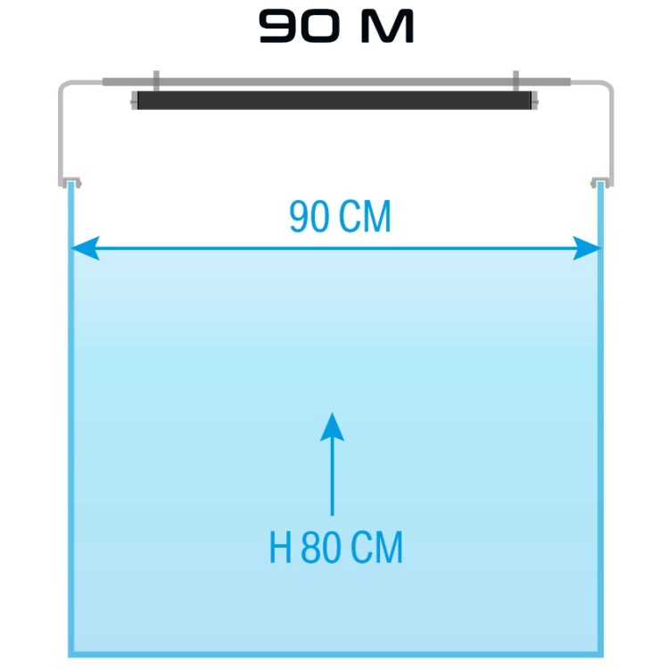 Skylight Stojak do lampy Hyperspot FM / RM do akwarium 90cm