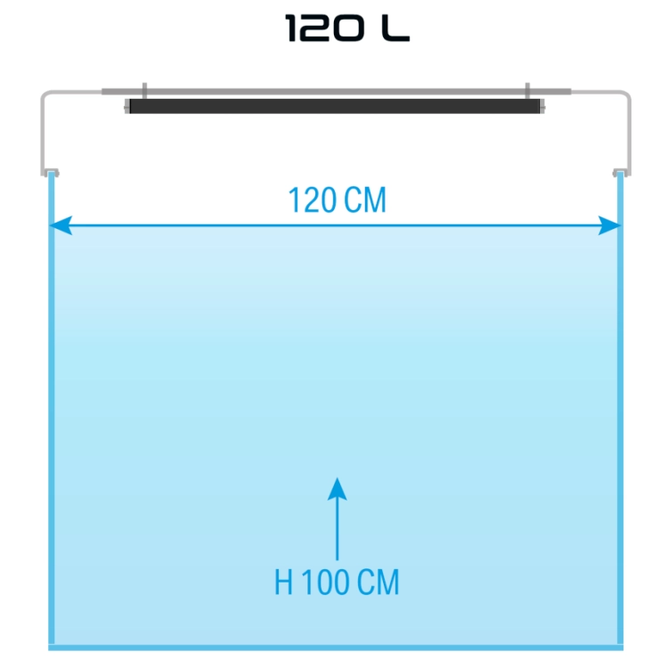 Skylight Stojak do lampy Hyperspot FL / RL do akwarium 120cm