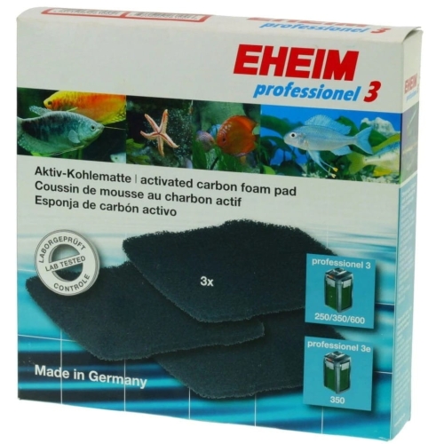 Eheim Gąbka z węglem 3szt do filtra Professionel 3/4+ 250/350/6003e/4e+/5e 350