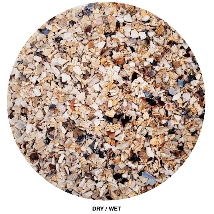 Wio Shellbed Riverbed 0,1-5mm 5kg Naturalne podłoże do akwarium