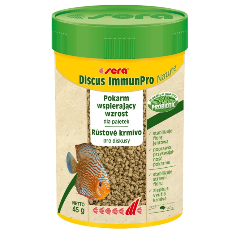 Sera Discus ImmunPro Nature 100ml - Probiotyczny pokarm dla dyskowców