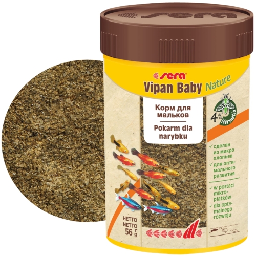 Sera Vipan Baby Nature 100ml - 56g Pokarm dla małych ryb