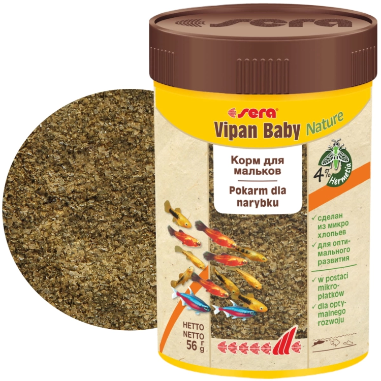 Sera Vipan Baby Nature 100ml - 56g Pokarm dla małych ryb