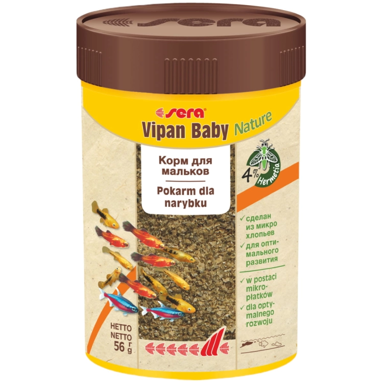 Sera Vipan Baby Nature 100ml - 56g Pokarm dla małych ryb