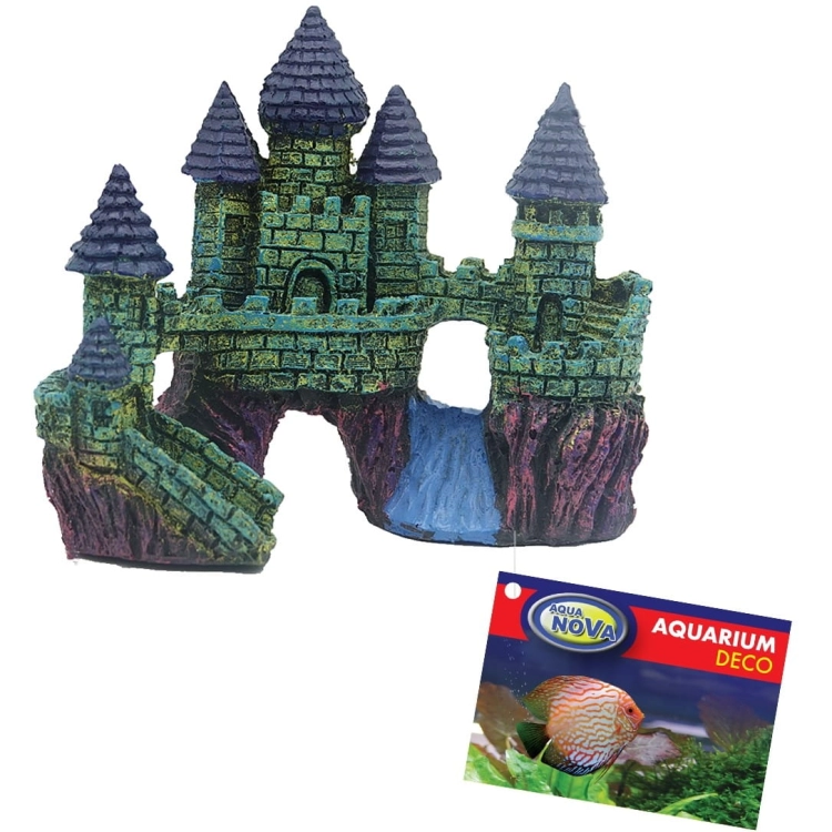 Aqua Nova Ozdoba do akwarium dekoracja zamek blue AN059