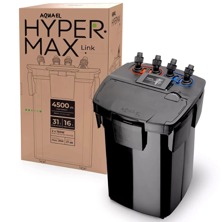 Aquael Hypermax Link - Filtr zewnętrzny Wi-Fi do akwarium 1500L + gratisy