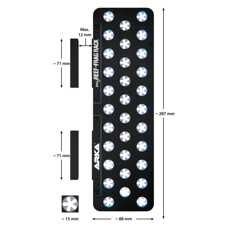 Arka myReef Frag Rack 32 Półka na 32 szczepek koralowców