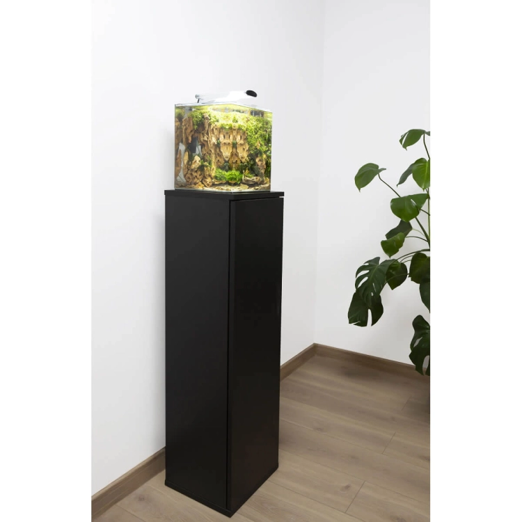 Aquael OptiBent 20 Zestaw akwarium czarny LED D&N + gratisy