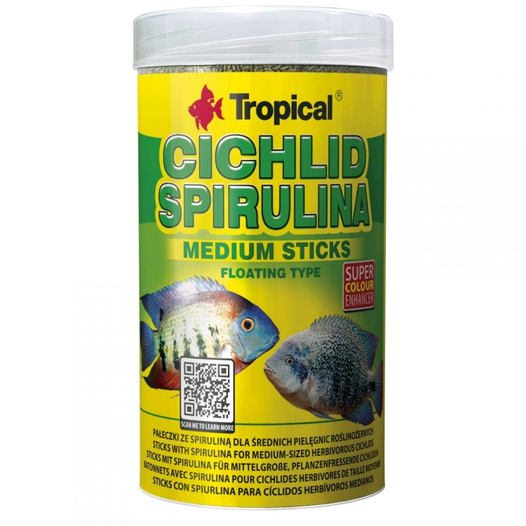 Tropical Cichlid Spirulina Medium Stick 1000ml Pokarm dla ryb