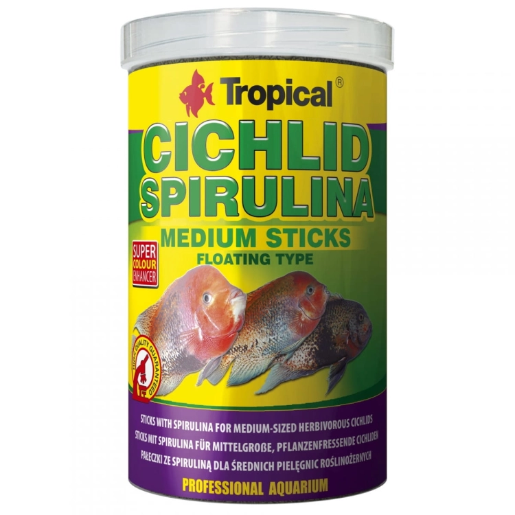 Tropical Cichlid Spirulina Medium Stick 1000ml Pokarm dla ryb