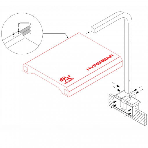 Skylight Regulowane ramię uchwyt do lampy Hyperbar FXS.15