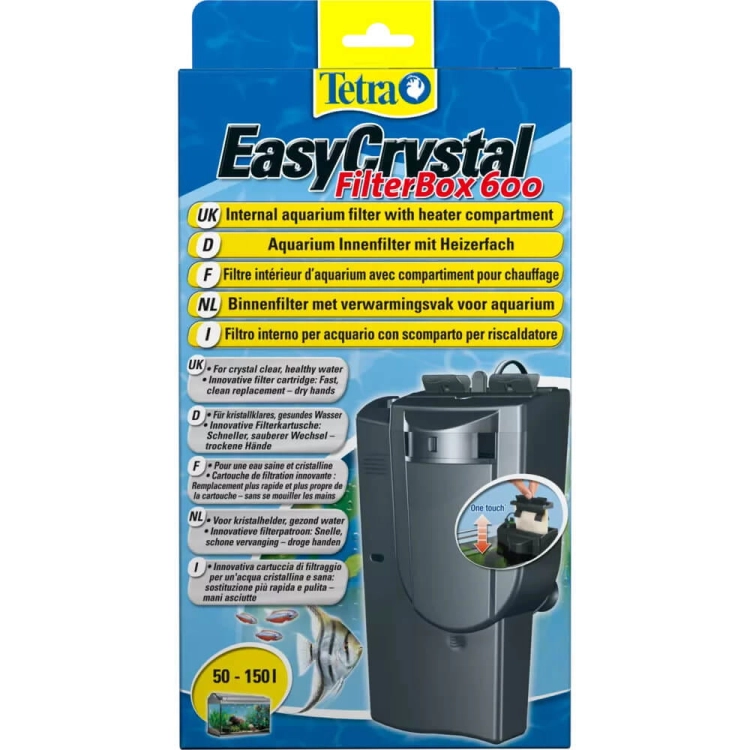 Tetra EasyCrystal FilterBox 600 Filtr wewnętrzny do akwarium 50-150L