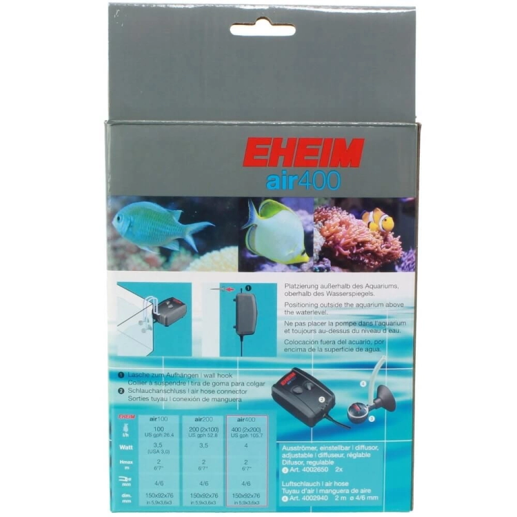 Eheim Air Pump 400 cichy napowietrzacz do akwarium
