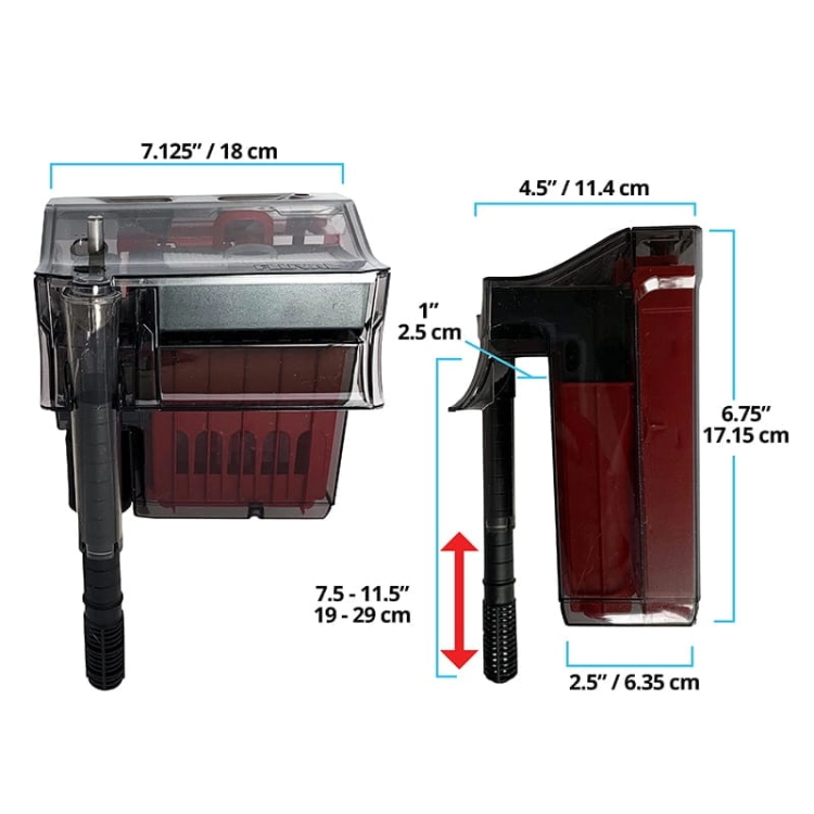 Fluval C3 Filtr kaskadowy 480l/h akwarium do 190L + gratisy