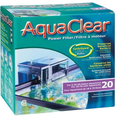 Hagen Aqua Clear 20 Mini Filtr kaskadowy do 78L + gratisy