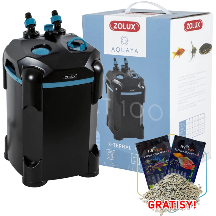 Zolux Aquaya Xternal 100 Filtr zewnętrzny do akwarium + gratisy
