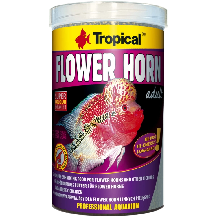 Tropical Flower Horn Adult Pellet 500ml/190g Pokarm dla pielęgnic