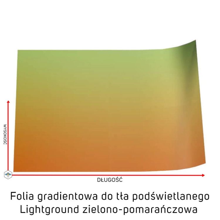 Lightground Folia gradientowa do tła podświetlanego na wymiar