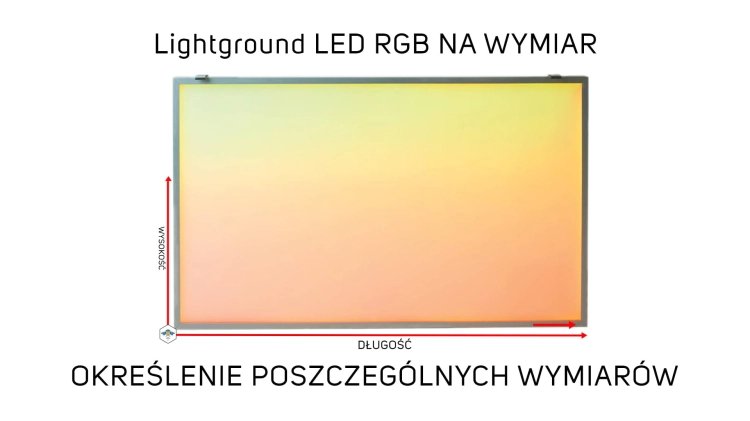 Lightground LED RGB  Tło podświetlane na wymiar