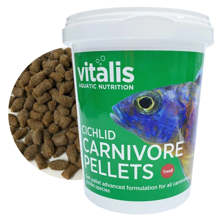 Vitalis Cichlid Carnivore Pellets 1mm 260 g Pokarm dla ryb mięsożernych