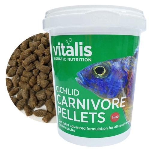 Vitalis Cichlid Carnivore Pellets 1mm 70 g Pokarm dla ryb mięsożernych