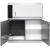 Oase HighLine 300 Room Divider czarny zestaw akwarium + szafka
