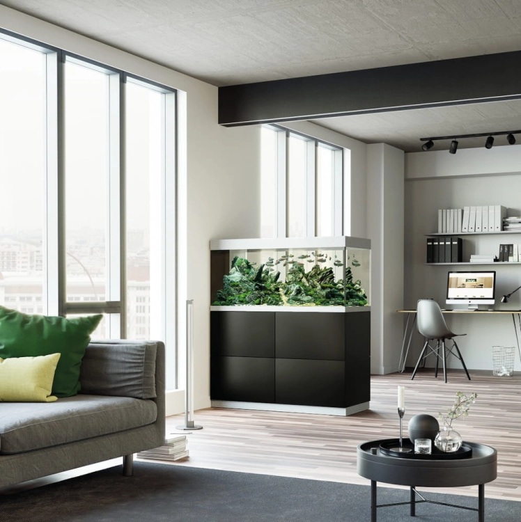 Oase HighLine 300 Room Divider czarny zestaw akwarium + szafka