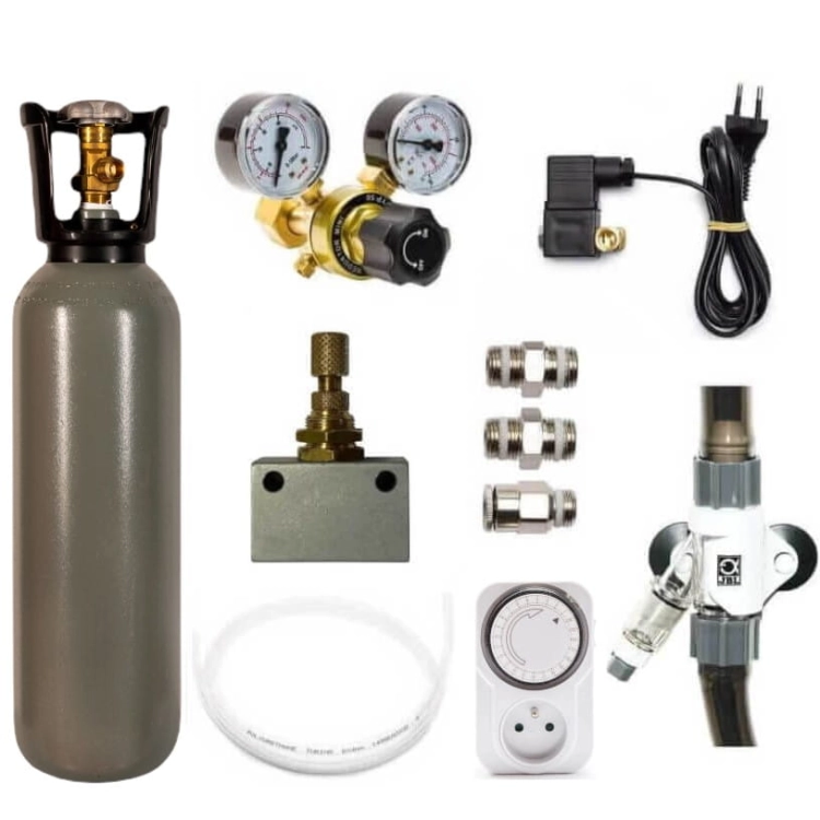 Zestaw CO2 Reaktor 16/22mm z butlą 2L do akwarium